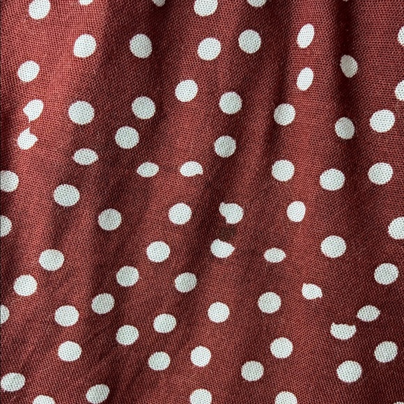 Tiare Hawaii Women’s Maroon Polka Dot Button Down Dakota Maxi Skirt One Size - Picture 11 of 13